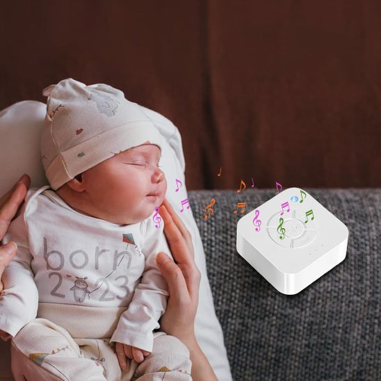 Veilleuse bruit blanc dans les bras de maman