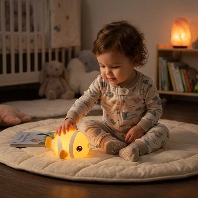 Veilleuse de nuit poisson clown
