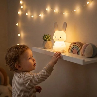 Veilleuse lapin forme ludique