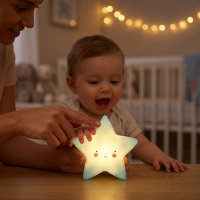Veilleuse pour bebe étoile forme ludique