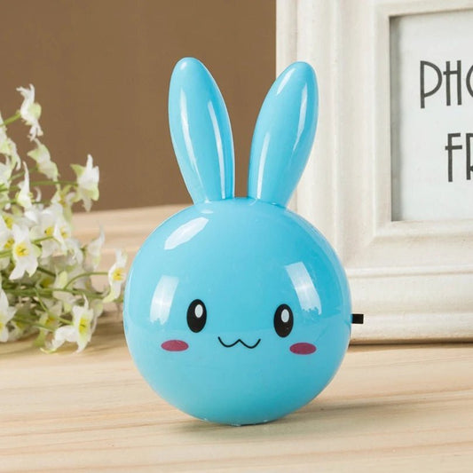 veilleuse prise lapin bleu