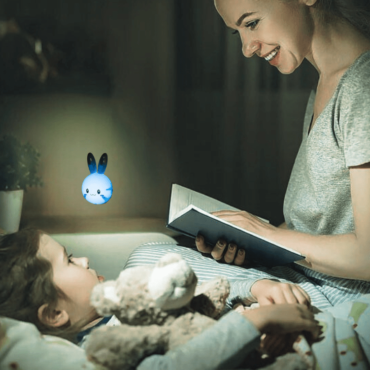 veilleuse prise maman lit histoire fils