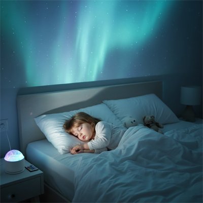 Veilleuse projection aurores polaires