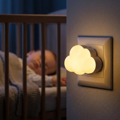 Veilleuse sur prise nuage lumière douce