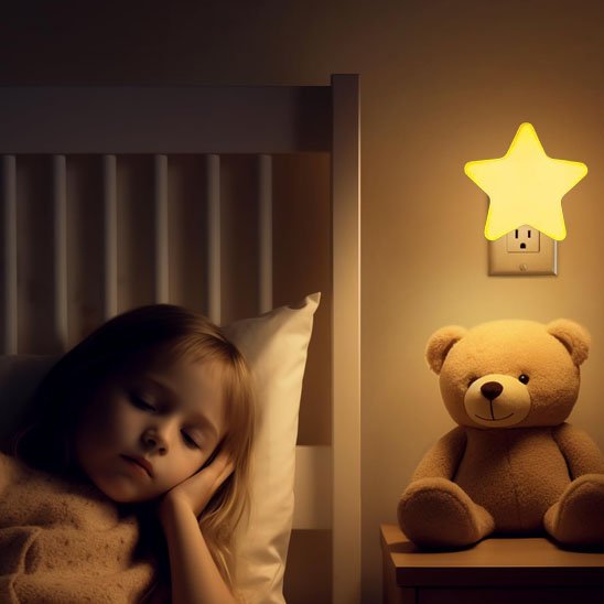 Veilleuse sur prise sans fil